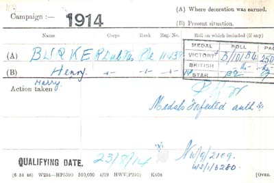 burke, medal card