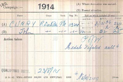 curry medal card