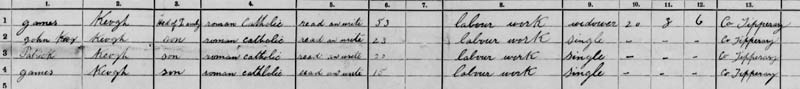 1911 census patrick keogh