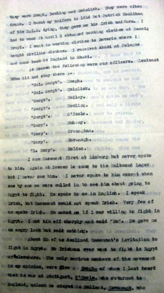 McDonagh's statement in 1919