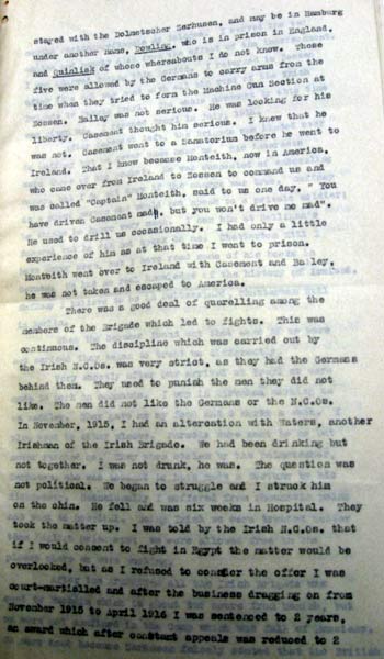 McDonagh's statement in 1919